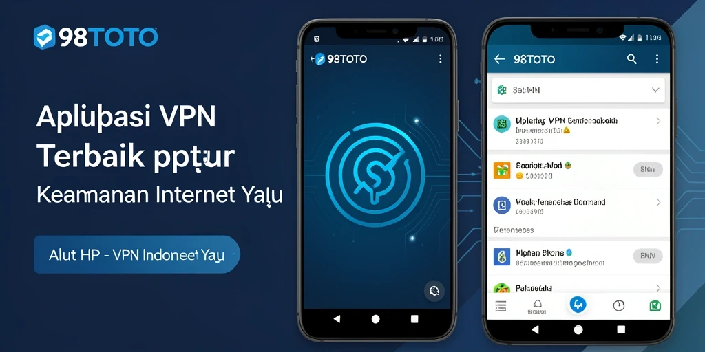 Antarmuka intuitif aplikasi VPN Indonesia 98TOTO.