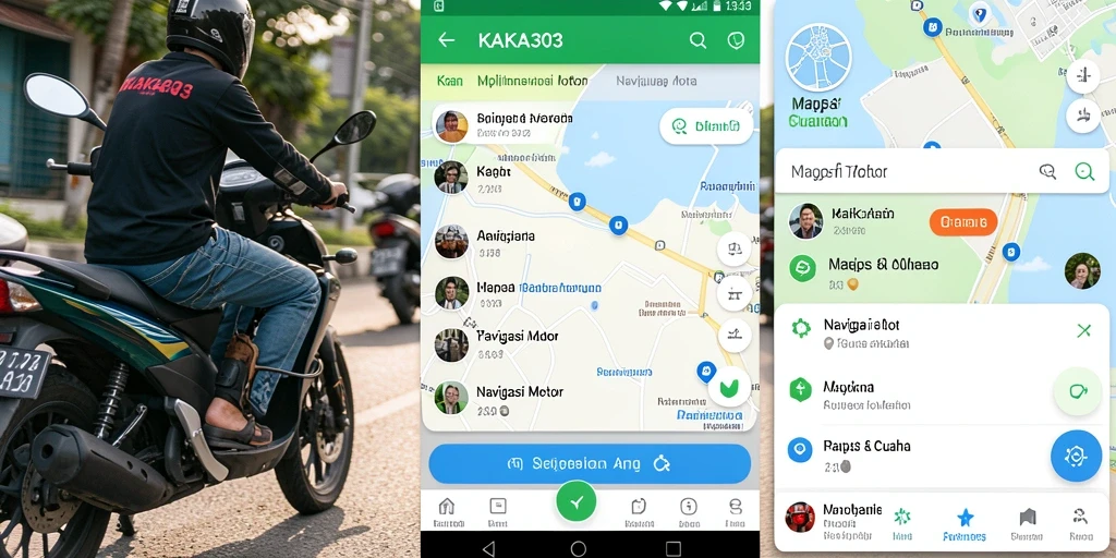 Tampilan antarmuka utama KAKA303 dengan peta dan navigasi interaktif.