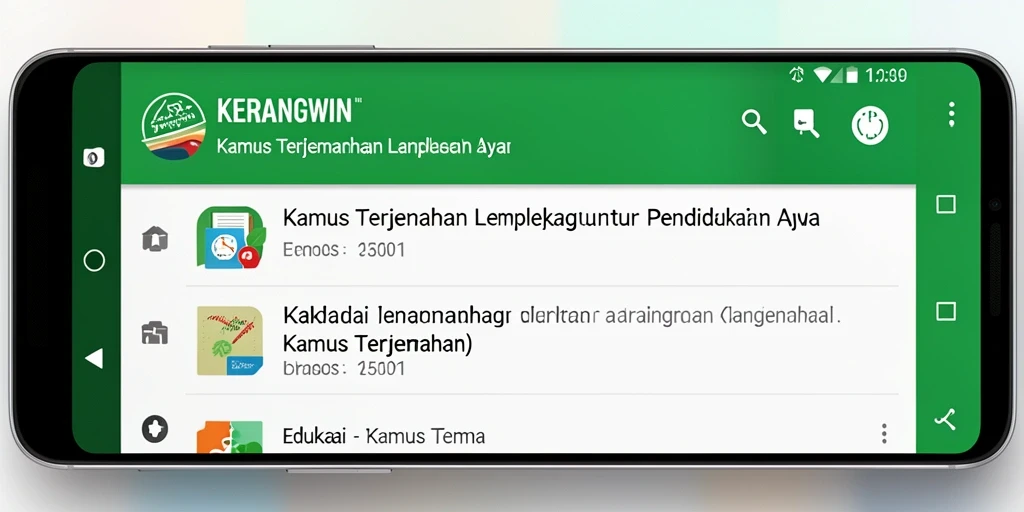 Tampilan antarmuka KERANGWIN yang intuitif dan informatif untuk pengguna.