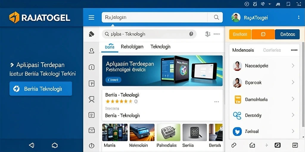 Tampilan antarmuka aplikasi RAJATOGEL yang modern dan ramah pengguna.
