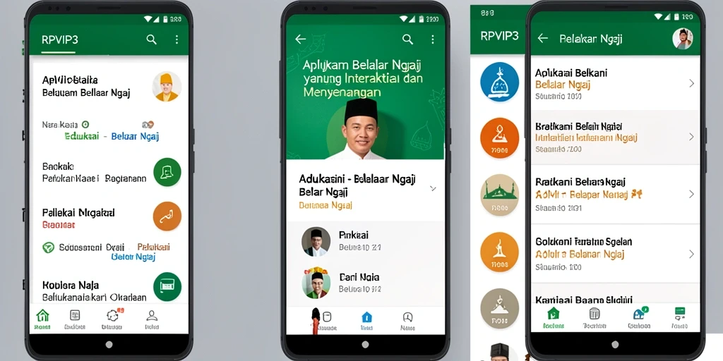 Tampilan antarmuka aplikasi RPVIP3 yang menarik dan mudah digunakan.