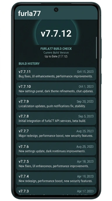 Riwayat Versi furla77 untuk Pengguna Android